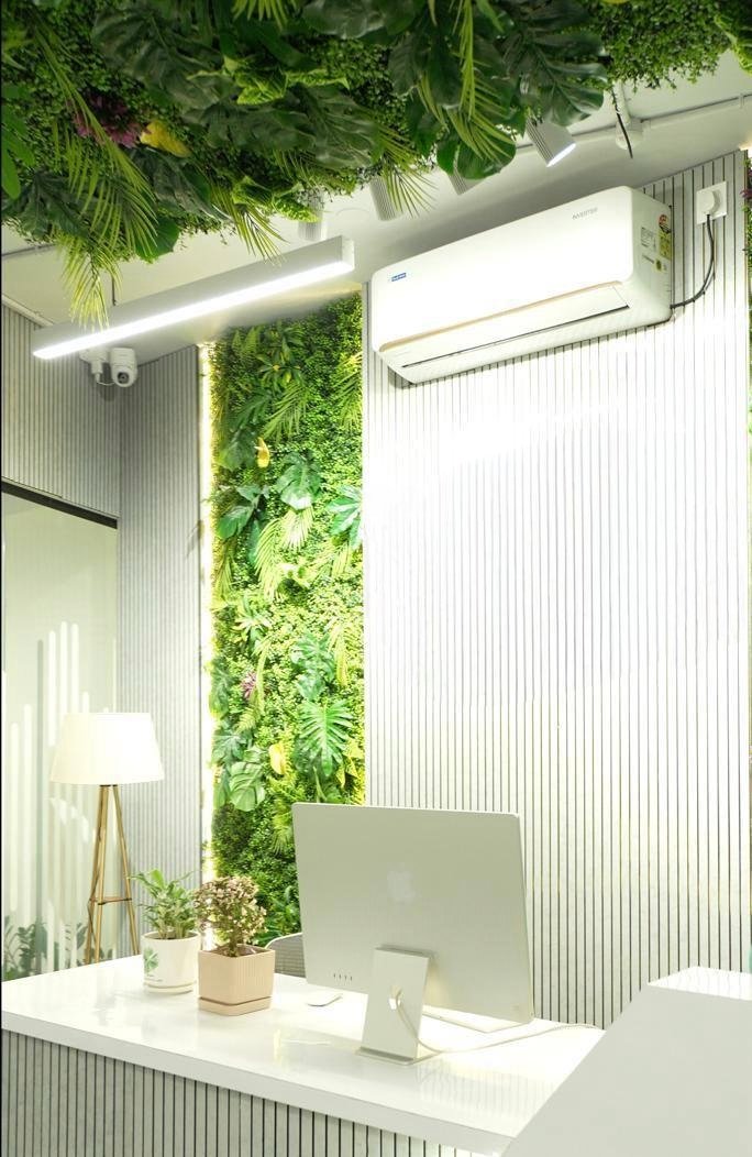 Premium workspace with green living wall